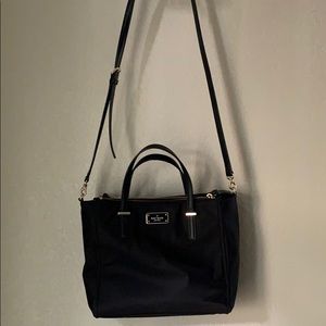 Kate spade black nylon crossbody/handbag